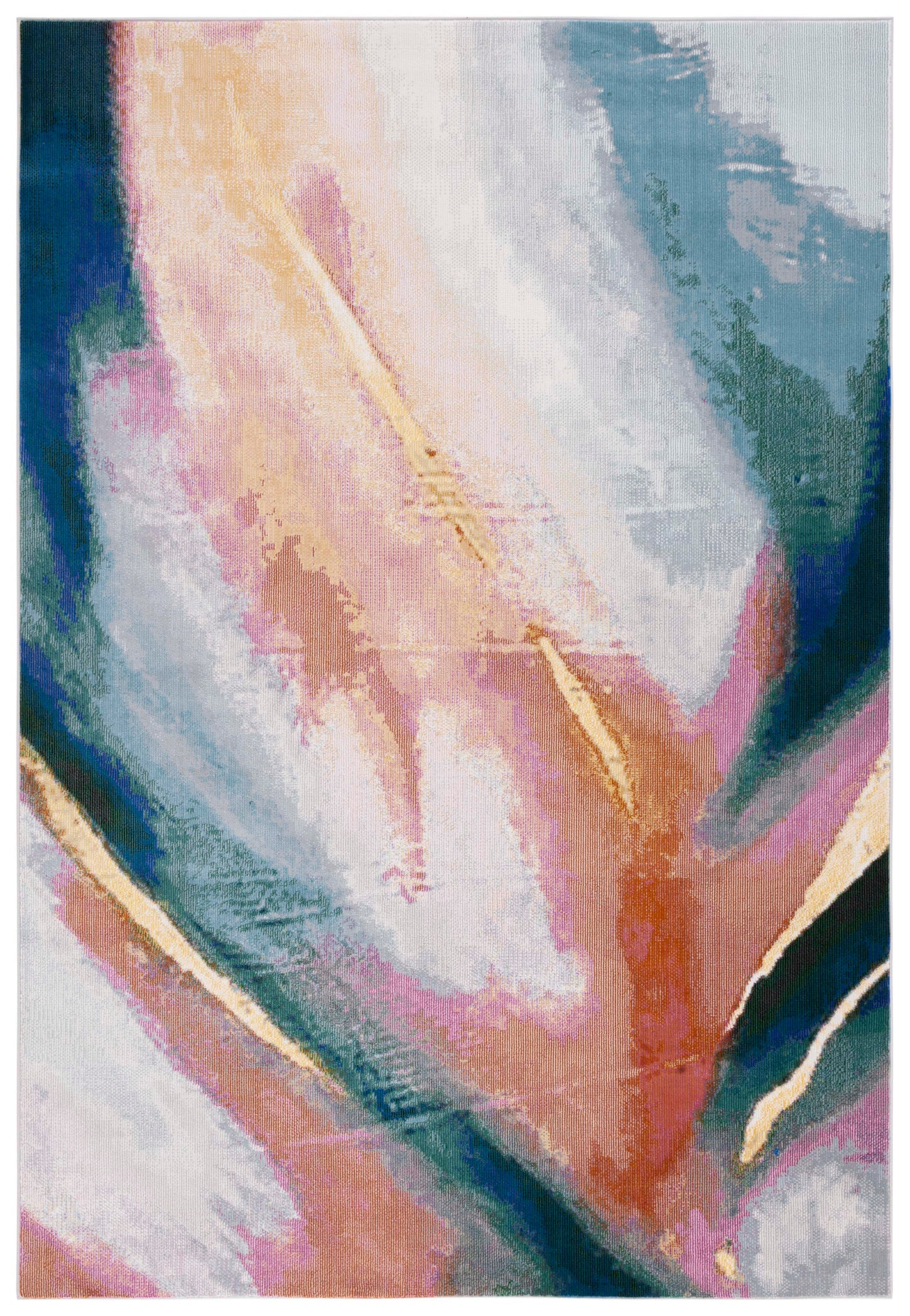 Safavieh Art Studio 122 Rug, ASD122 - Ivory / Rust