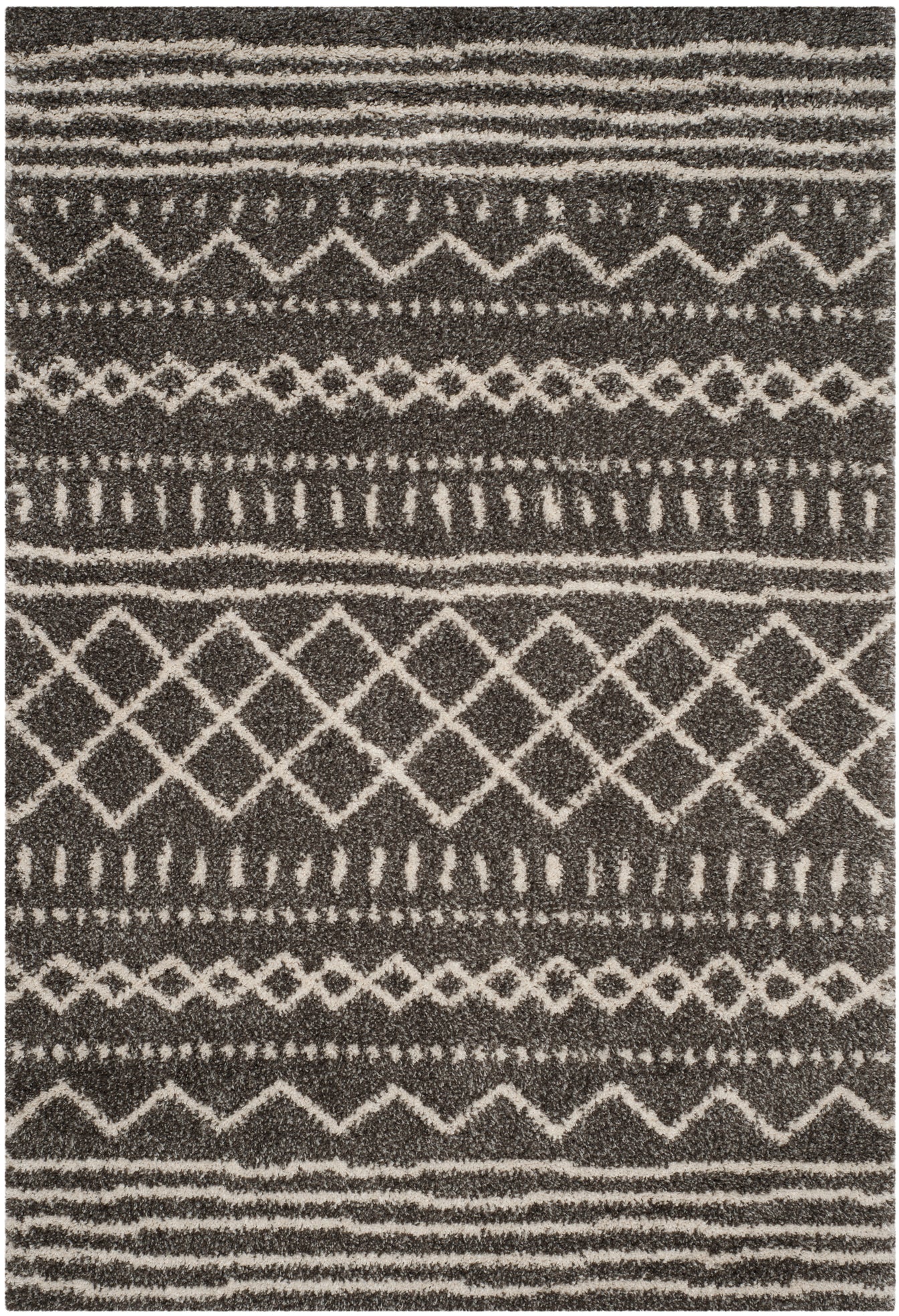 Safavieh Arizona Shag 741 Rug, Brown, ASG741 - Brown / Ivory