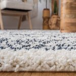 Safavieh Arizona Shag 741 Rug, White, ASG741 - Ivory / Slate