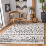 Safavieh Arizona Shag 741 Rug, White, ASG741 - Ivory / Black