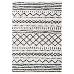 Safavieh Arizona Shag 741 Rug, White, ASG741 - Ivory / Black