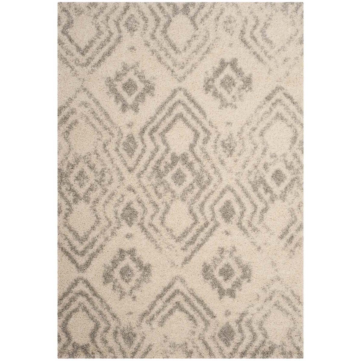 Safavieh Arizona Shag 746 Rug, ASG746 - IVORY / GREY