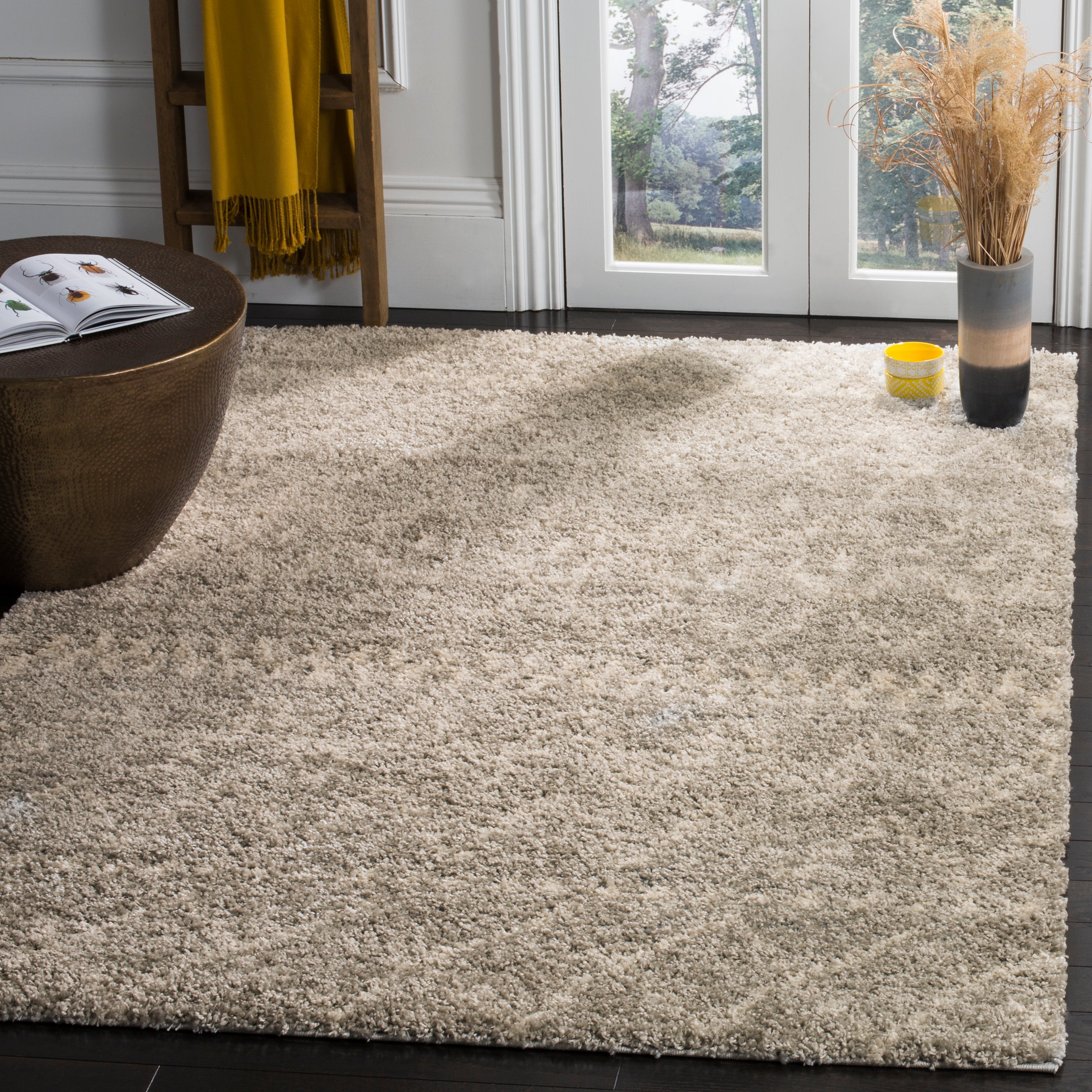 Safavieh Arizona Shag 750 Rug, ASG750 - GREY / IVORY