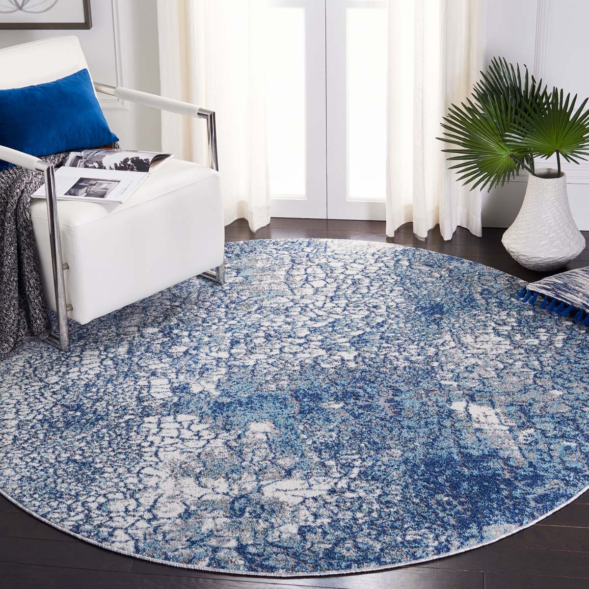 Safavieh Aston 706 Rug, ASN706 - Navy / Grey