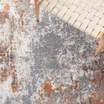 Safavieh Aston 708 Rug, ASN708 - Grey / Rust