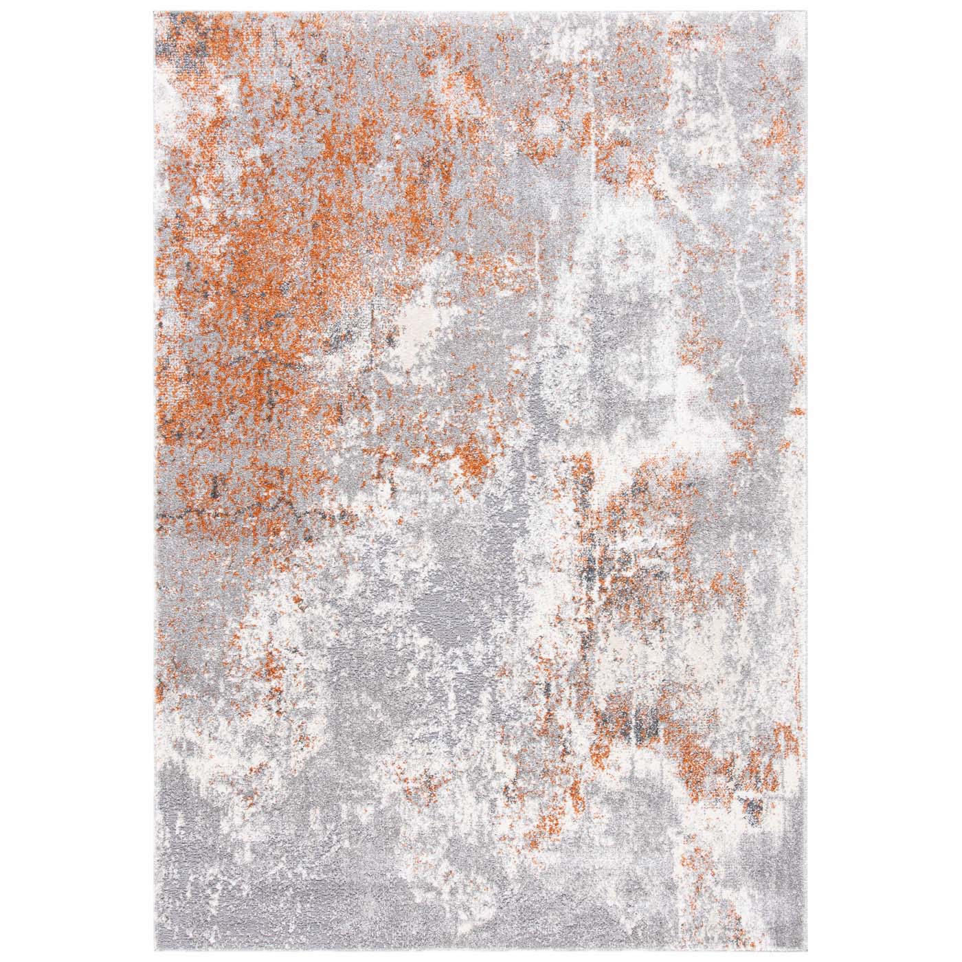 Safavieh Aston 708 Rug, ASN708 - Grey / Rust