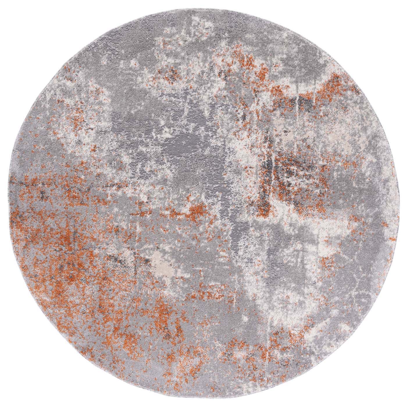 Safavieh Aston 708 Rug, ASN708 - Grey / Rust