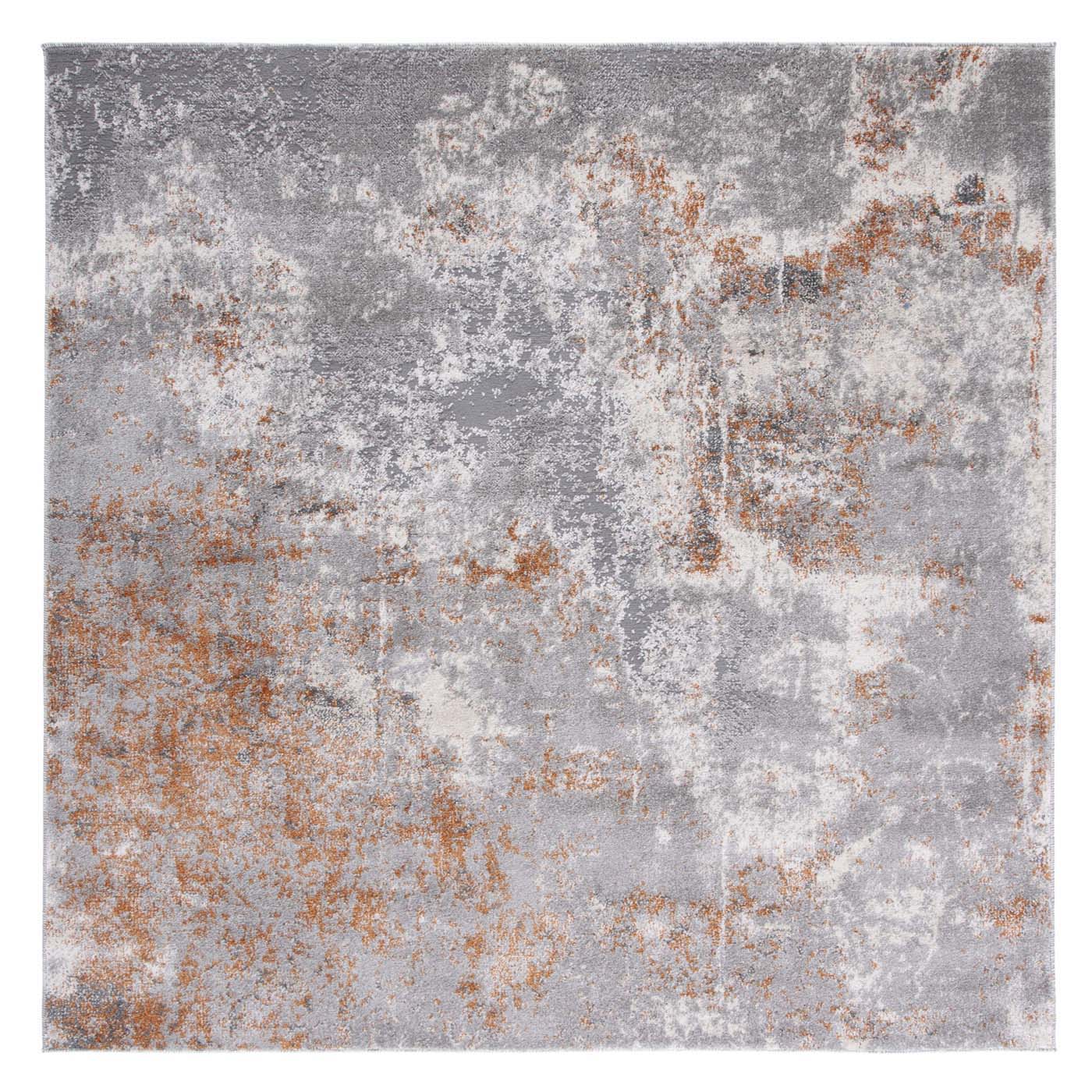 Safavieh Aston 708 Rug, ASN708 - Grey / Rust