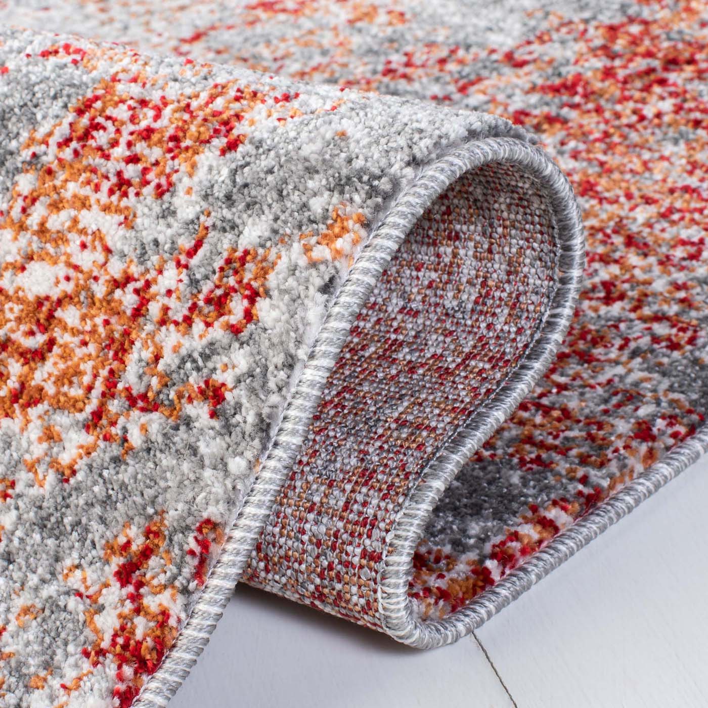 Safavieh Aston 710 Rug, ASN710 - Red / Grey