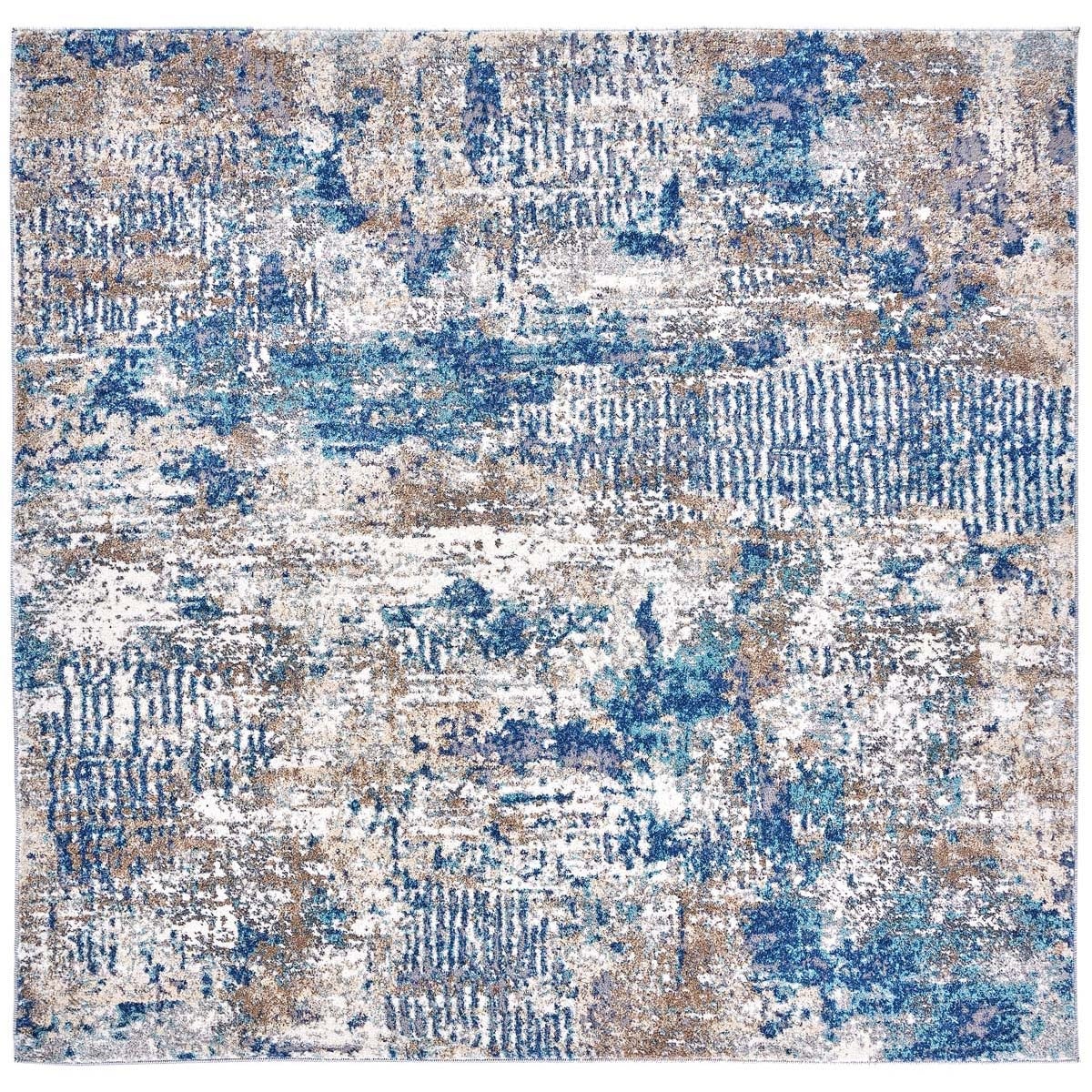 Safavieh Aston 712 Rug, ASN712 - Grey / Navy