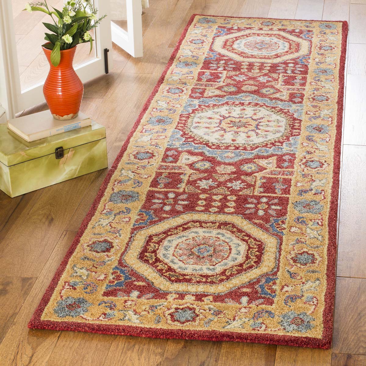 Safavieh Antiquity 01Q Rug, AT501Q - Red / Orange