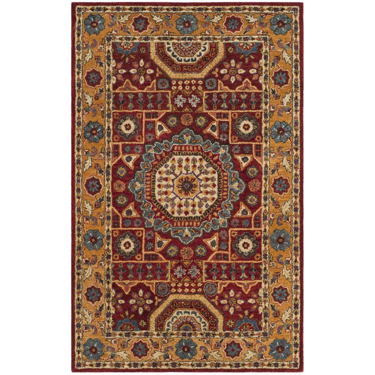 Safavieh Antiquity 01Q Rug, AT501Q - Red / Orange