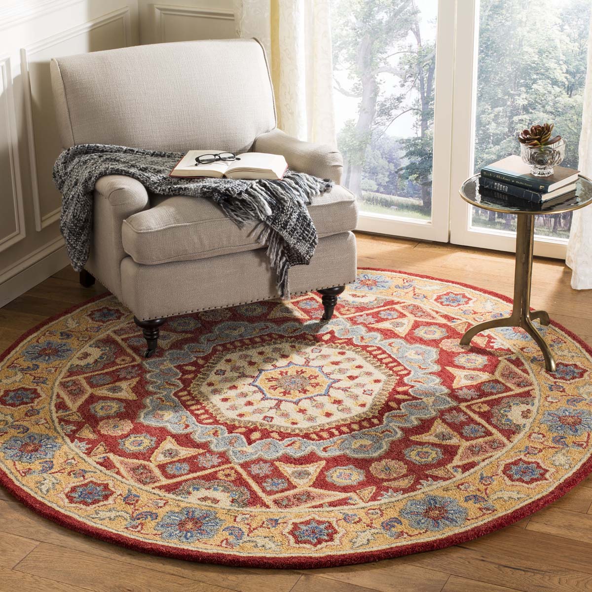 Safavieh Antiquity 01Q Rug, AT501Q - Red / Orange