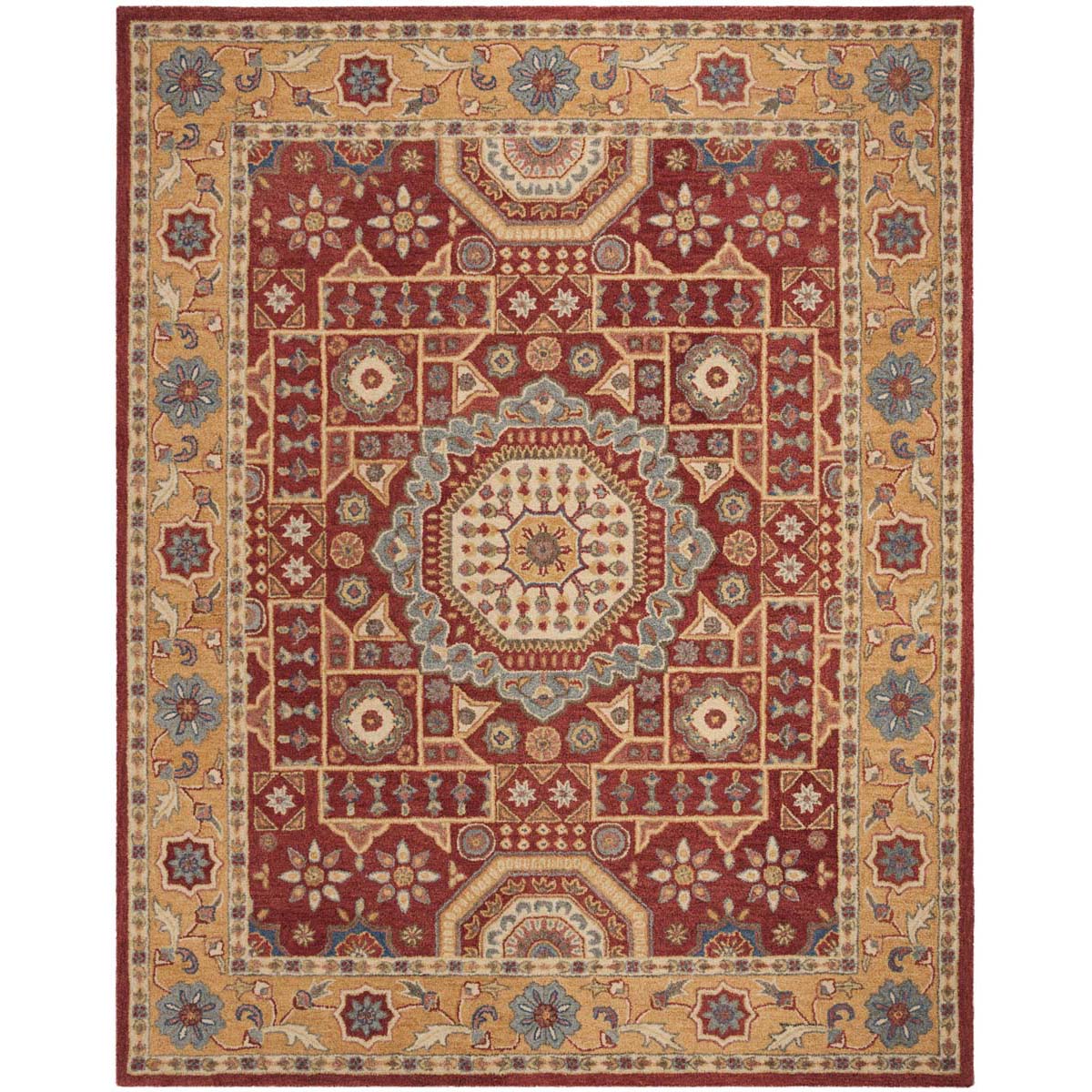 Safavieh Antiquity 01Q Rug, AT501Q - Red / Orange