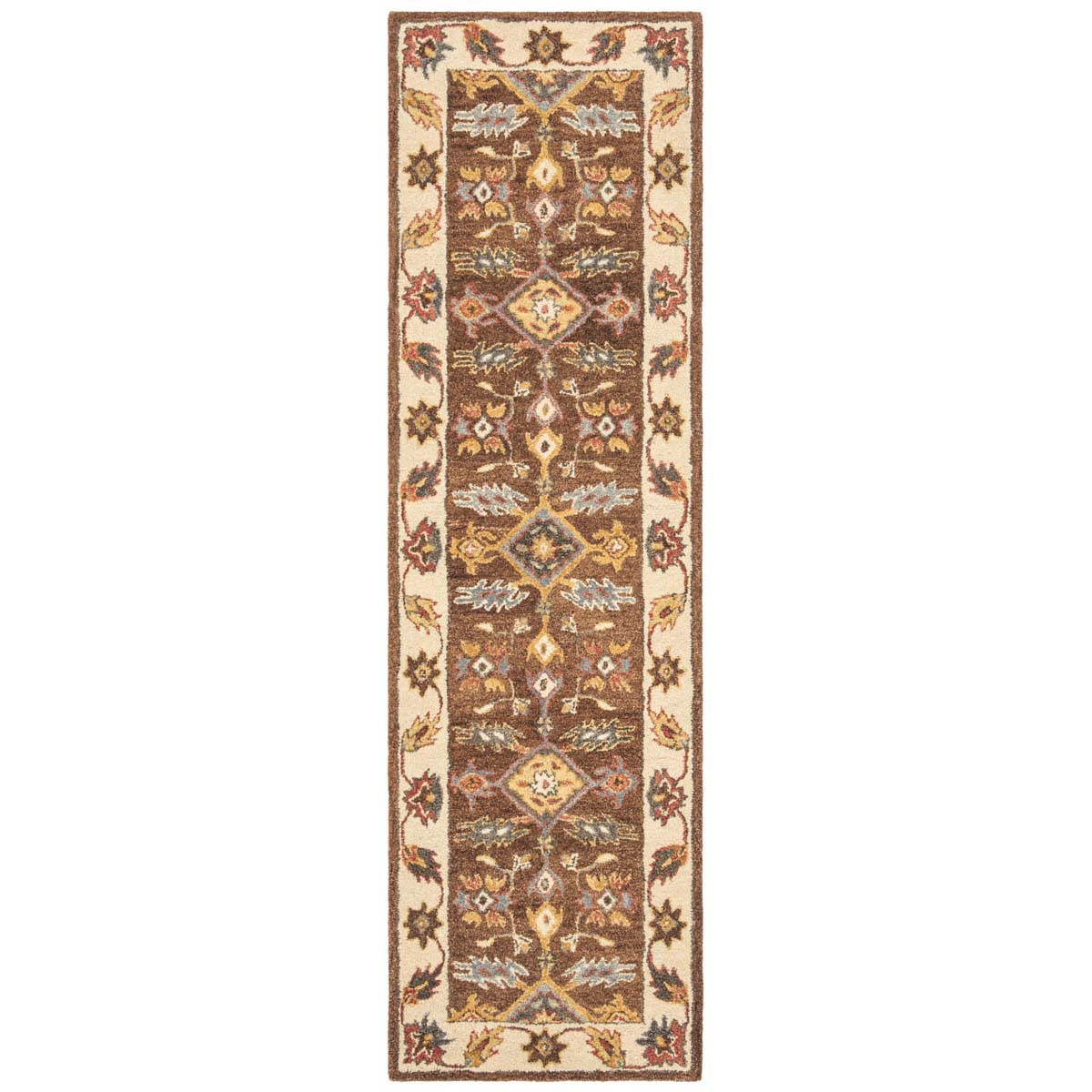 Safavieh Antiquity 02T Rug, AT502T - Dark Brown / Ivory