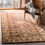 Safavieh Antiquity 02T Rug, AT502T - Dark Brown / Ivory