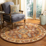 Safavieh Antiquity 02T Rug, AT502T - Dark Brown / Ivory