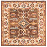 Safavieh Antiquity 02T Rug, AT502T - Dark Brown / Ivory
