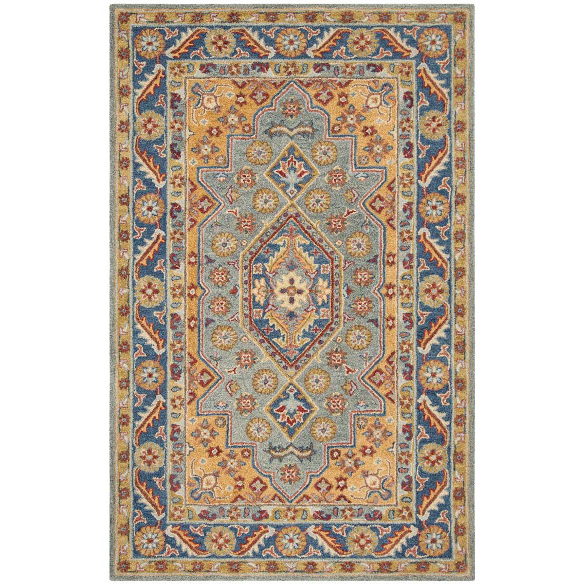 Safavieh Antiquity 04M Rug, AT504M - Blue / Gold