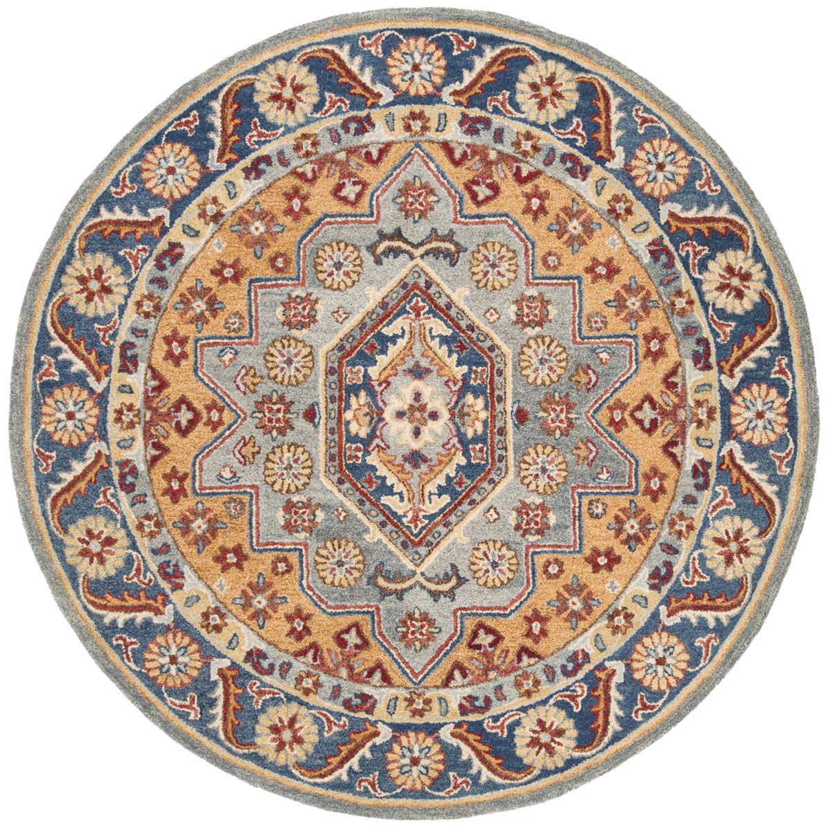 Safavieh Antiquity 04M Rug, AT504M - Blue / Gold
