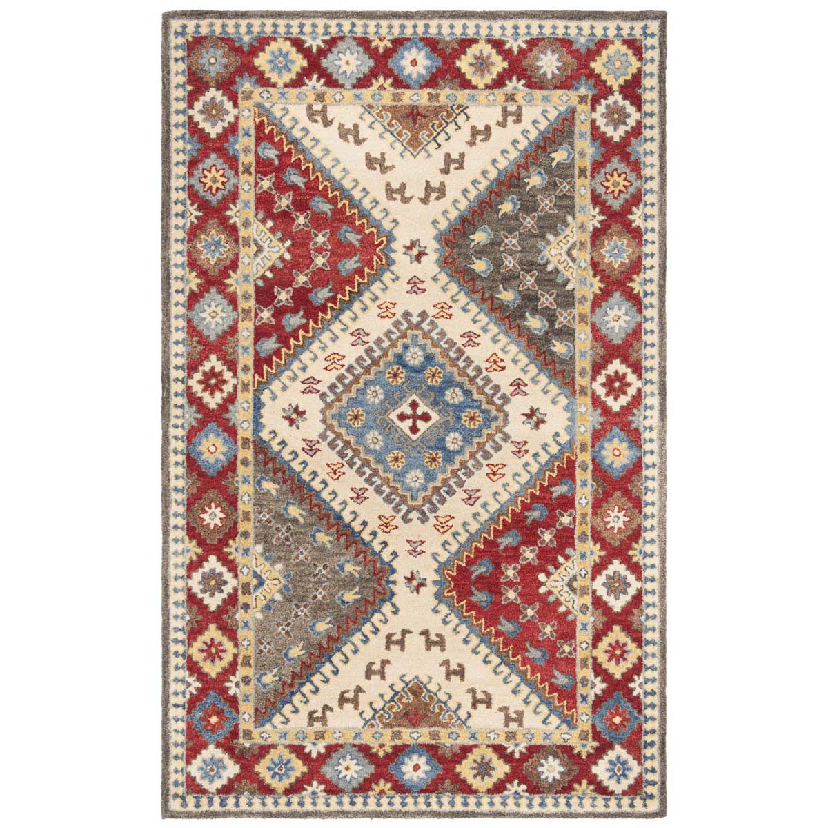 Safavieh Antiquity 07Q Rug, AT507Q - Red / Ivory