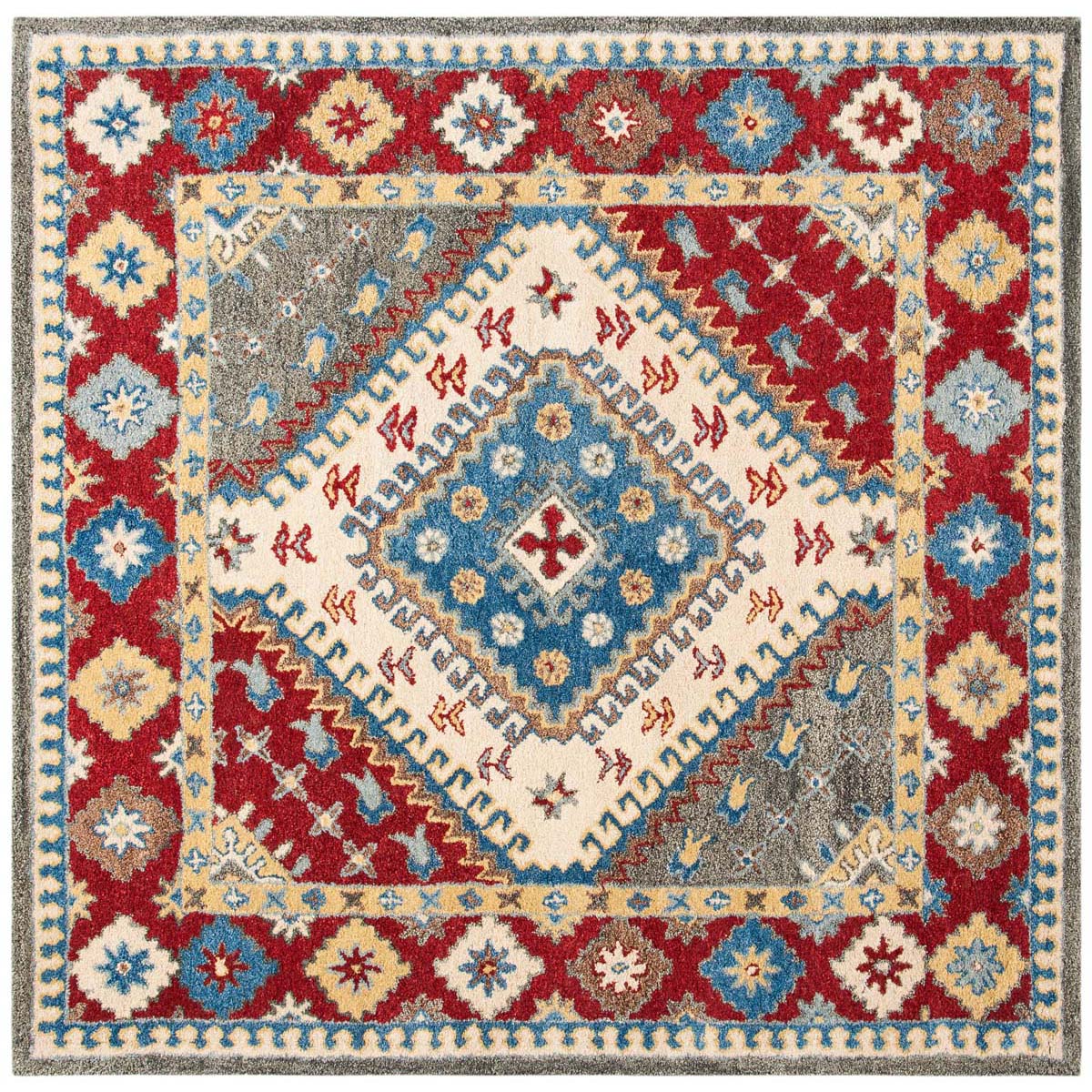 Safavieh Antiquity 07Q Rug, AT507Q - Red / Ivory
