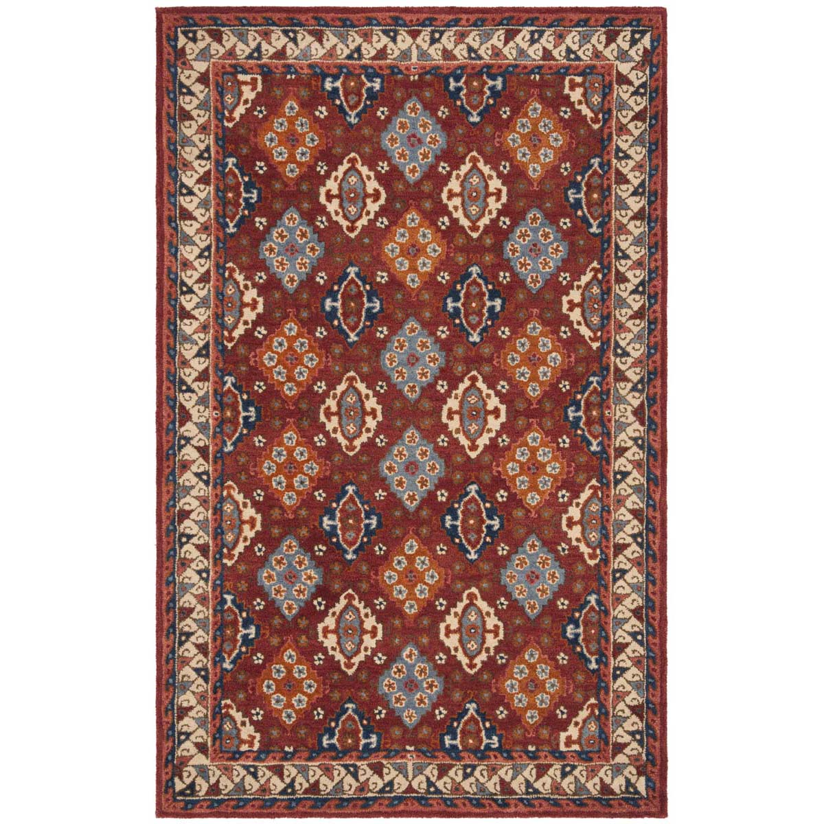 Safavieh Antiquity 09Q Rug, AT509Q - Red / Blue