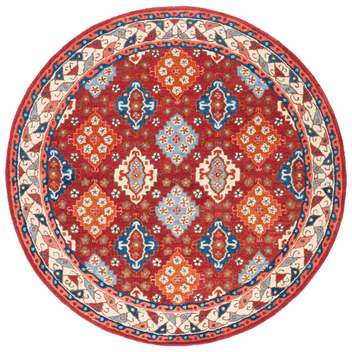 Safavieh Antiquity 09Q Rug, AT509Q - Red / Blue