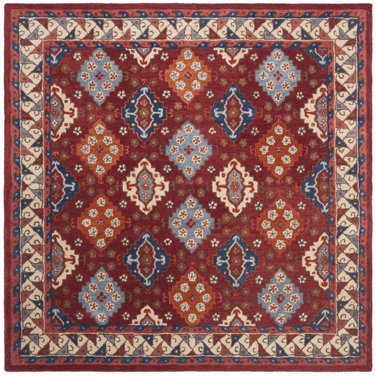 Safavieh Antiquity 09Q Rug, AT509Q - Red / Blue