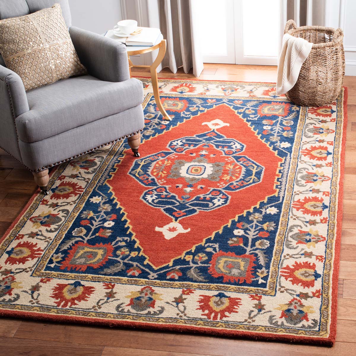 Safavieh Antiquity 10P Rug, AT510P - Rust / Ivory