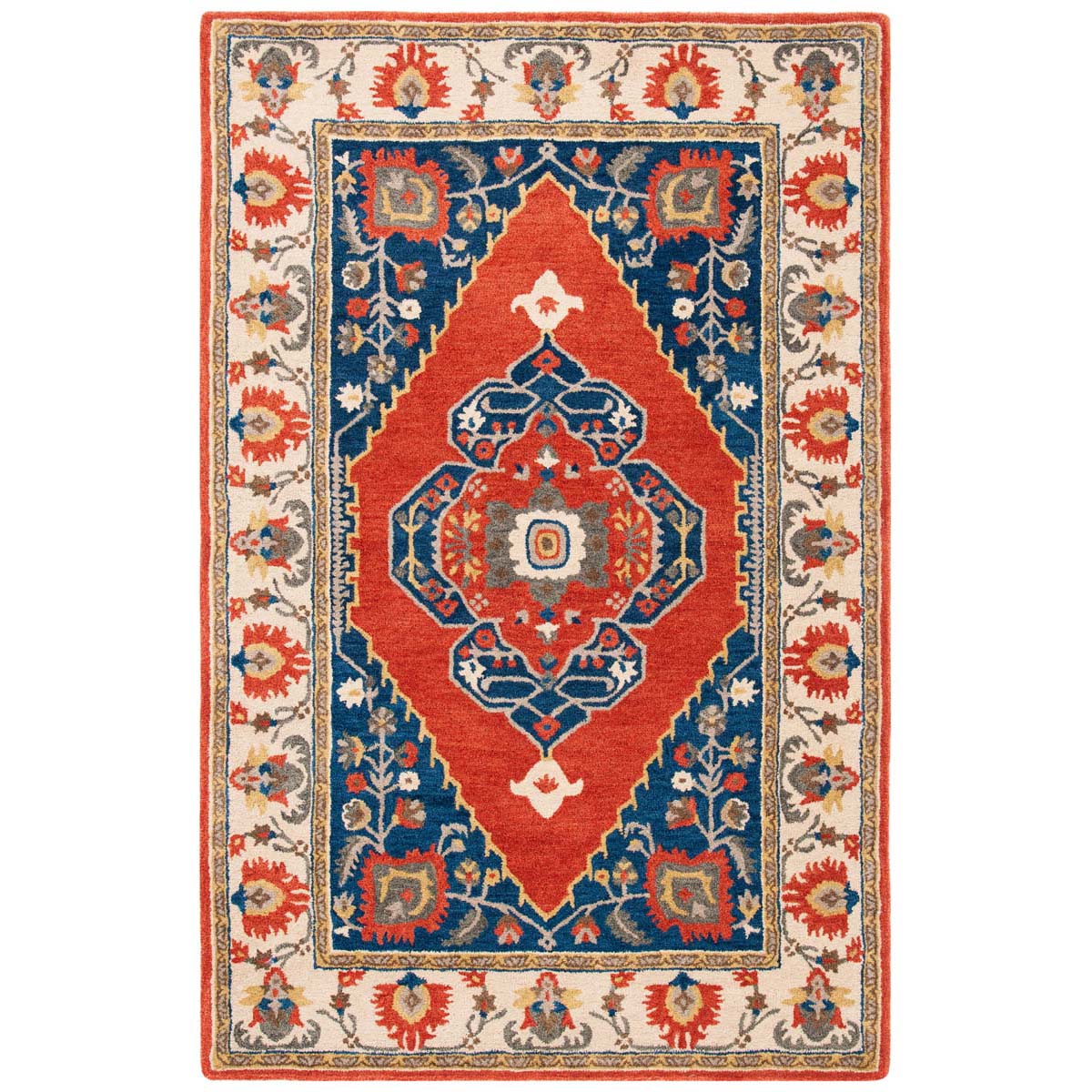 Safavieh Antiquity 10P Rug, AT510P - Rust / Ivory