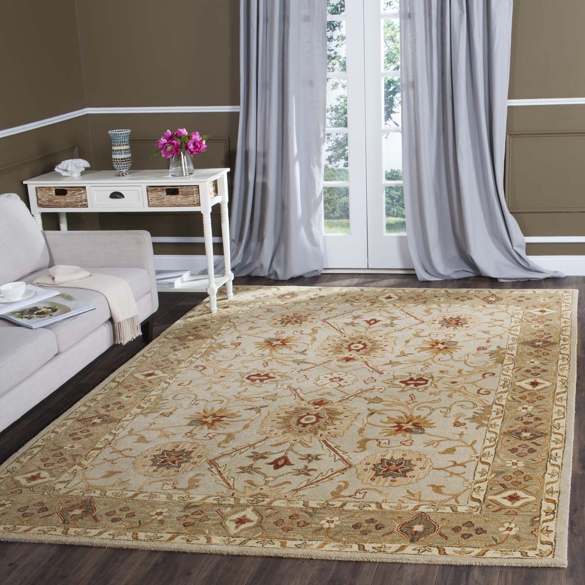 Safavieh Antiquity 16B Rug, AT816B - Grey Beige / Sage