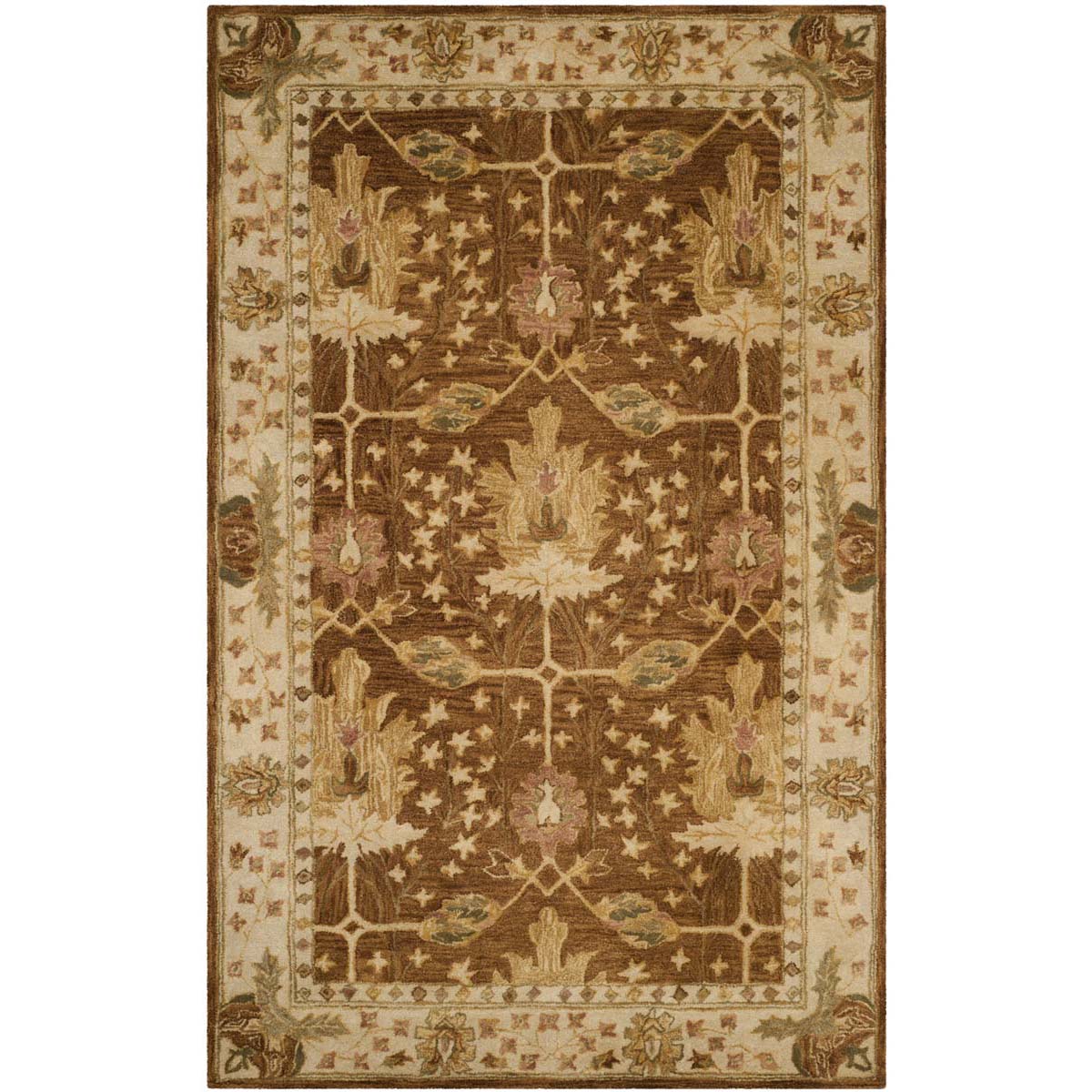Safavieh Antiquity 40B Rug, AT840B - Brown / Beige