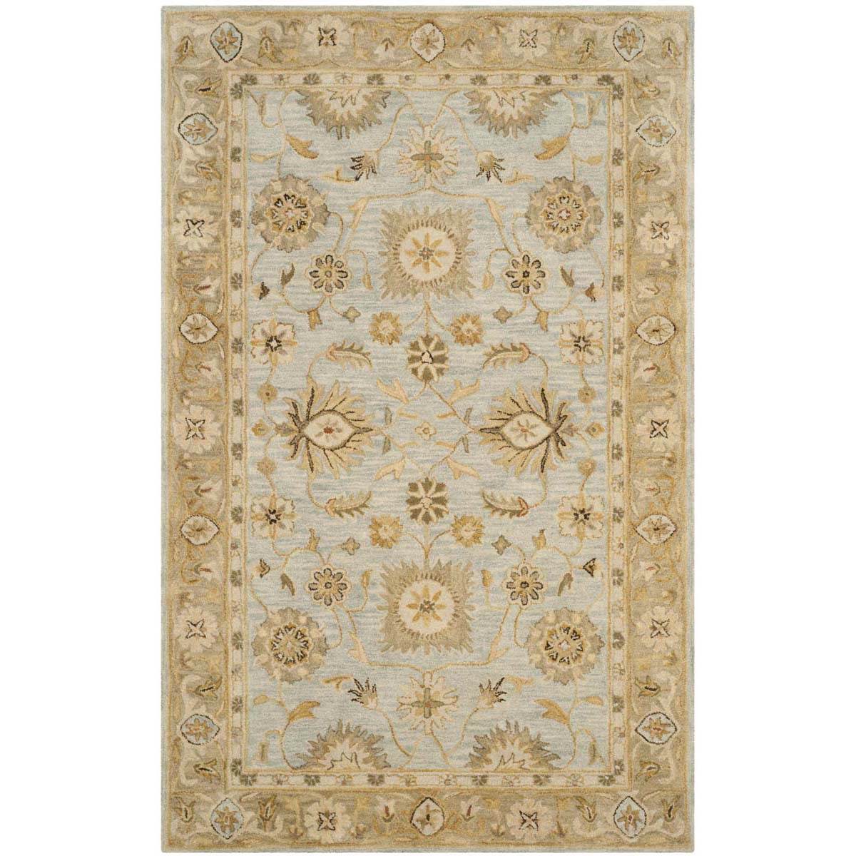 Safavieh Antiquity 56B Rug, AT856B - Light Blue / Sage
