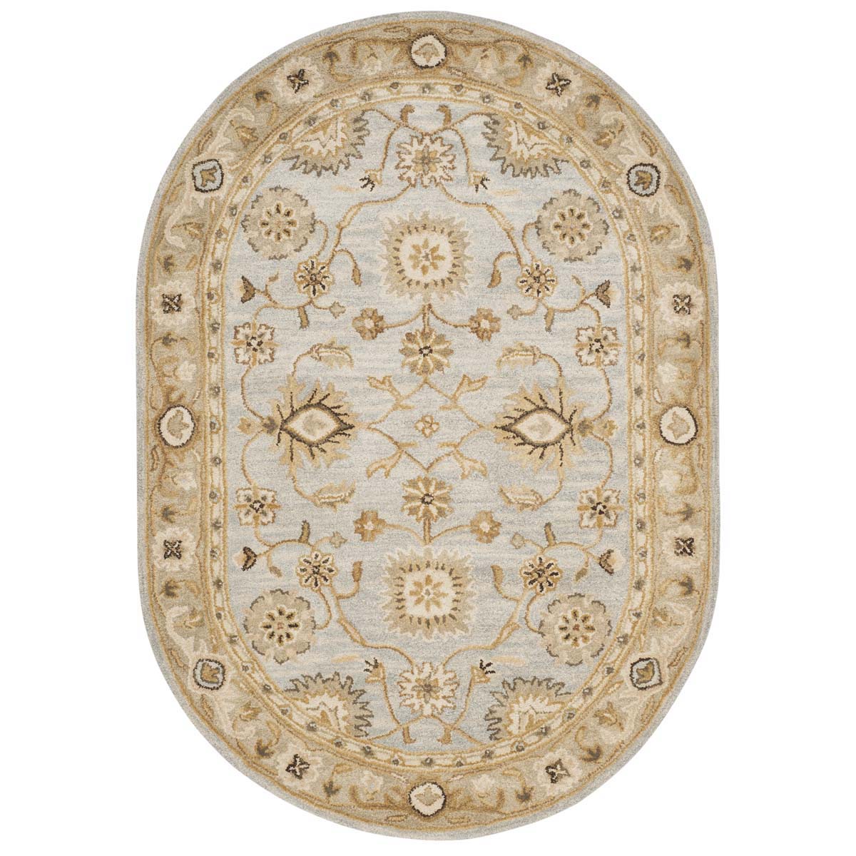 Safavieh Antiquity 56B Rug, AT856B - Light Blue / Sage