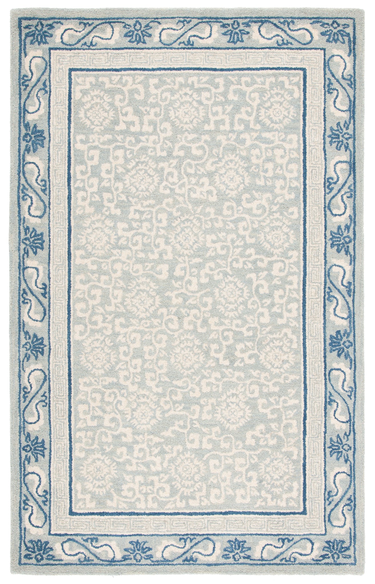 Safavieh Antiquity 60 Rug, AT860 - Light Blue / Ivory