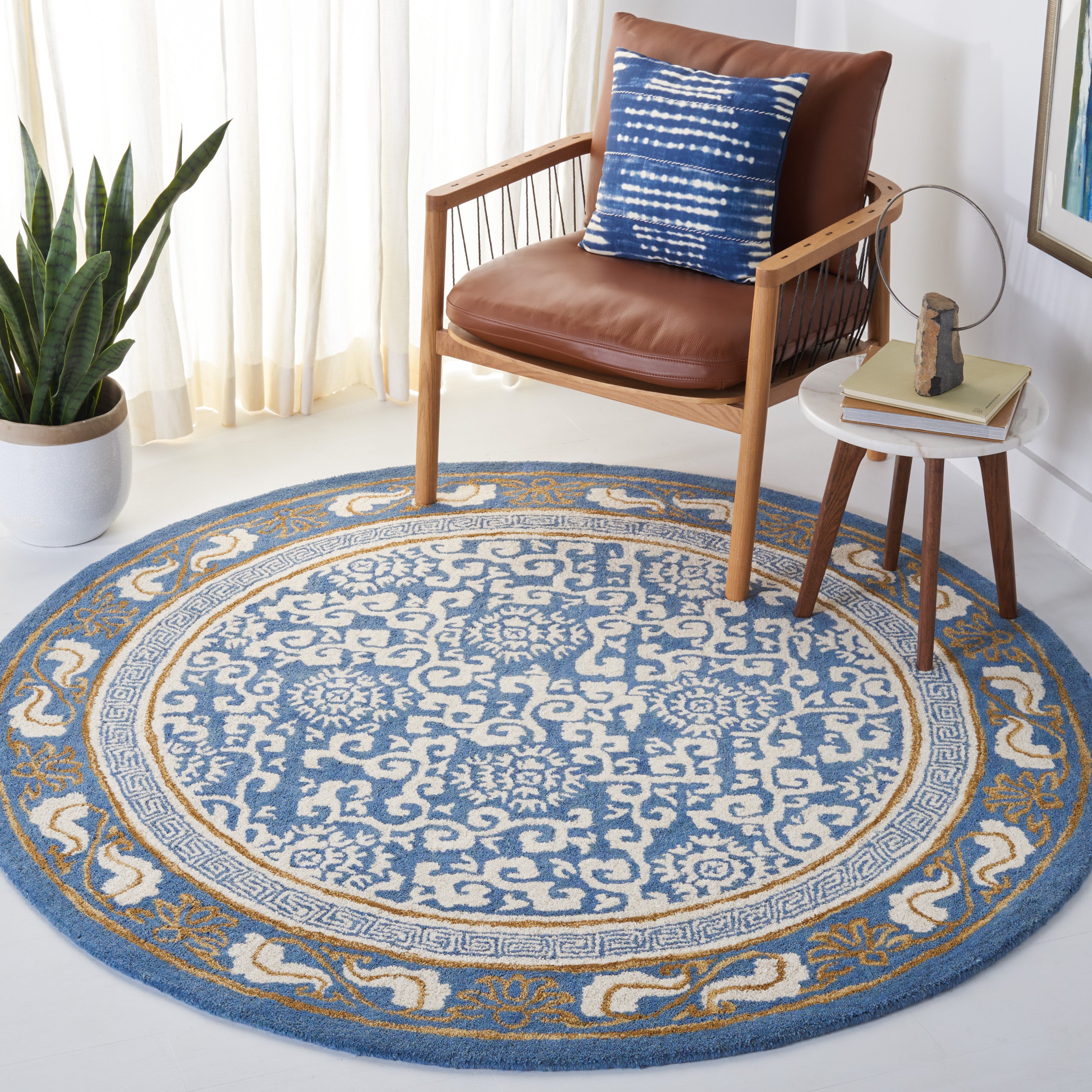 Safavieh Antiquity 60 Rug, AT860 - Blue / Ivory