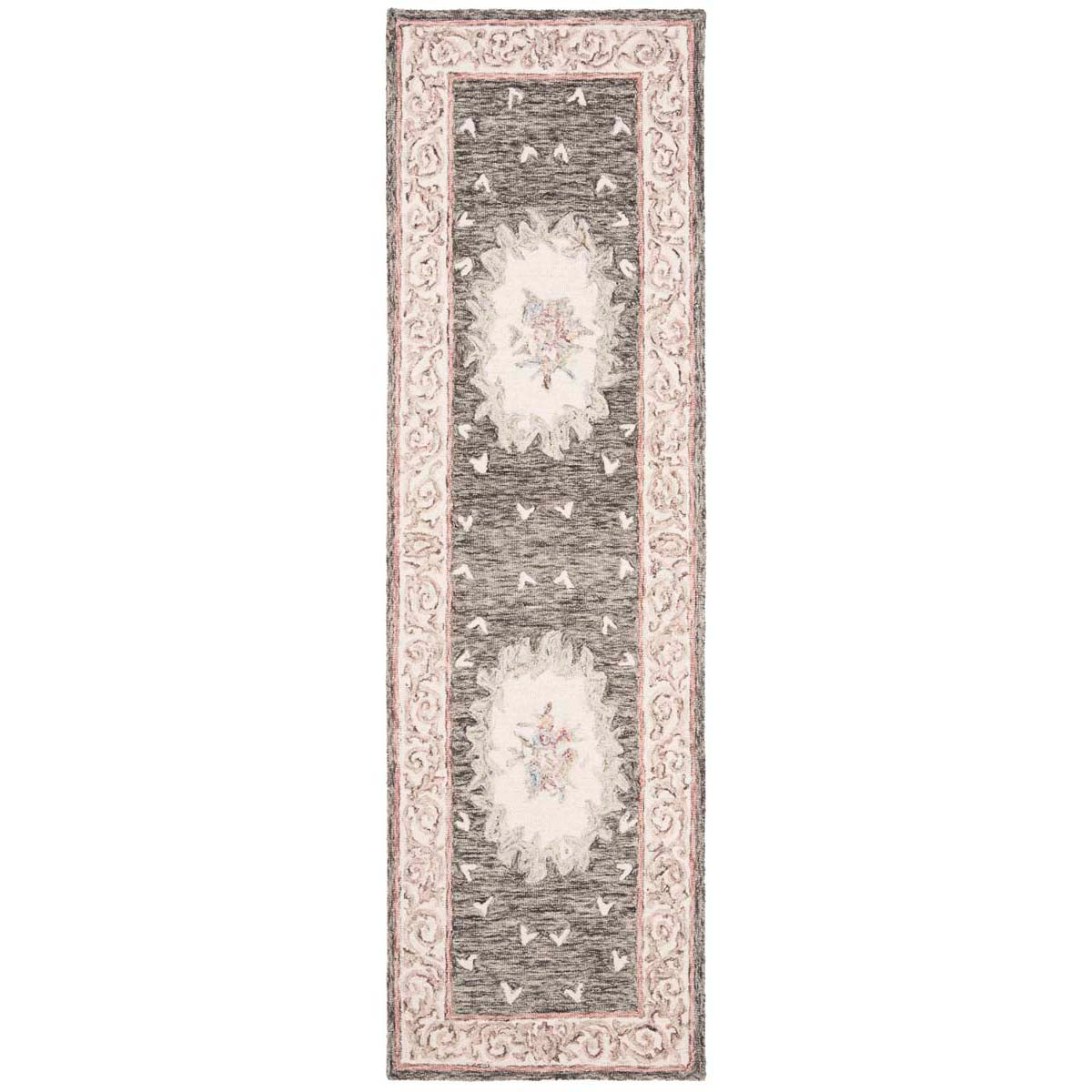 Safavieh Aubusson 105 Rug, AUB105 - Ivory / Charcoal