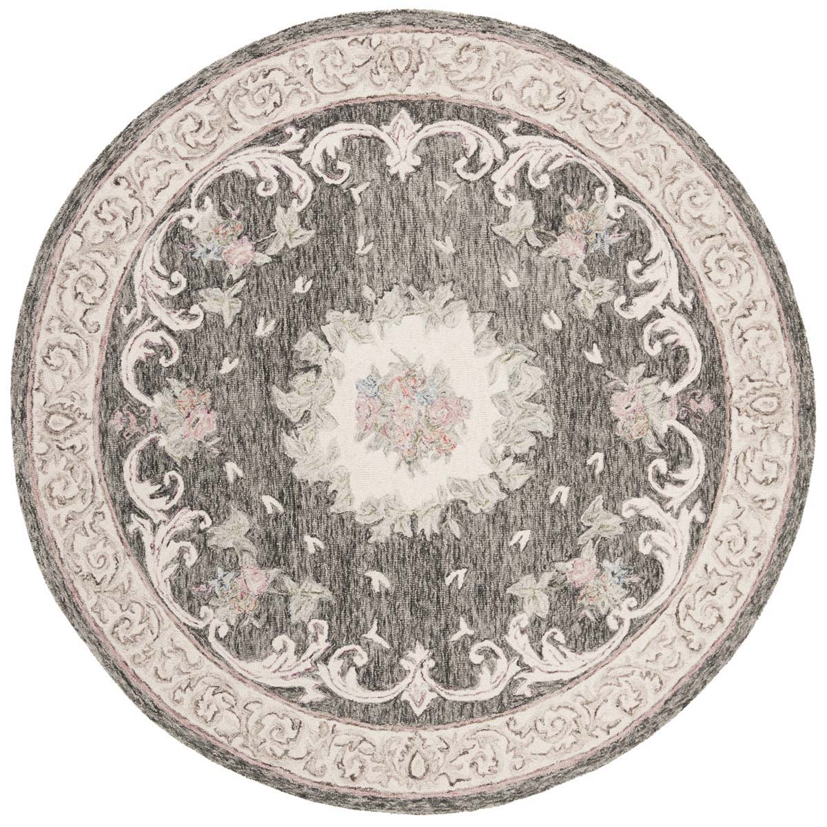 Safavieh Aubusson 105 Rug, AUB105 - Ivory / Charcoal