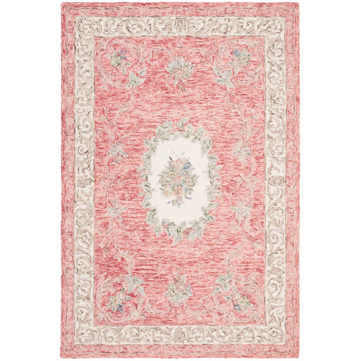 Safavieh Aubusson 105 Rug, AUB105 - Red / Ivory