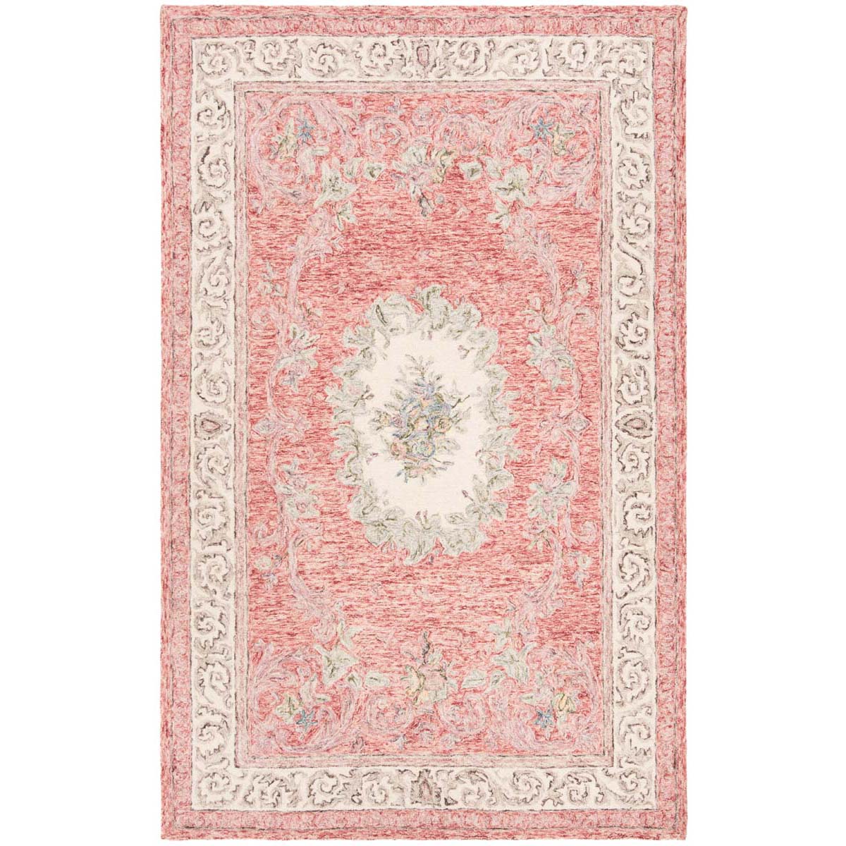 Safavieh Aubusson 105 Rug, AUB105 - Red / Ivory
