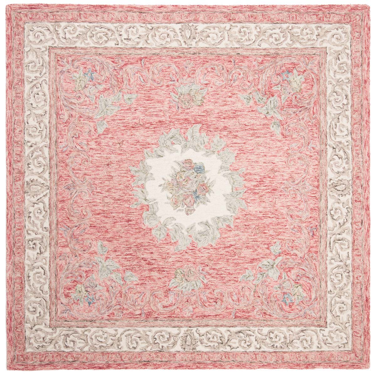 Safavieh Aubusson 105 Rug, AUB105 - Red / Ivory