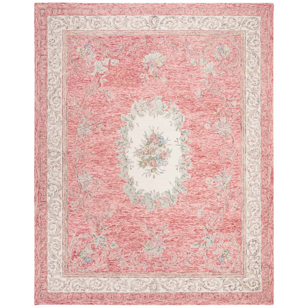 Safavieh Aubusson 105 Rug, AUB105 - Red / Ivory