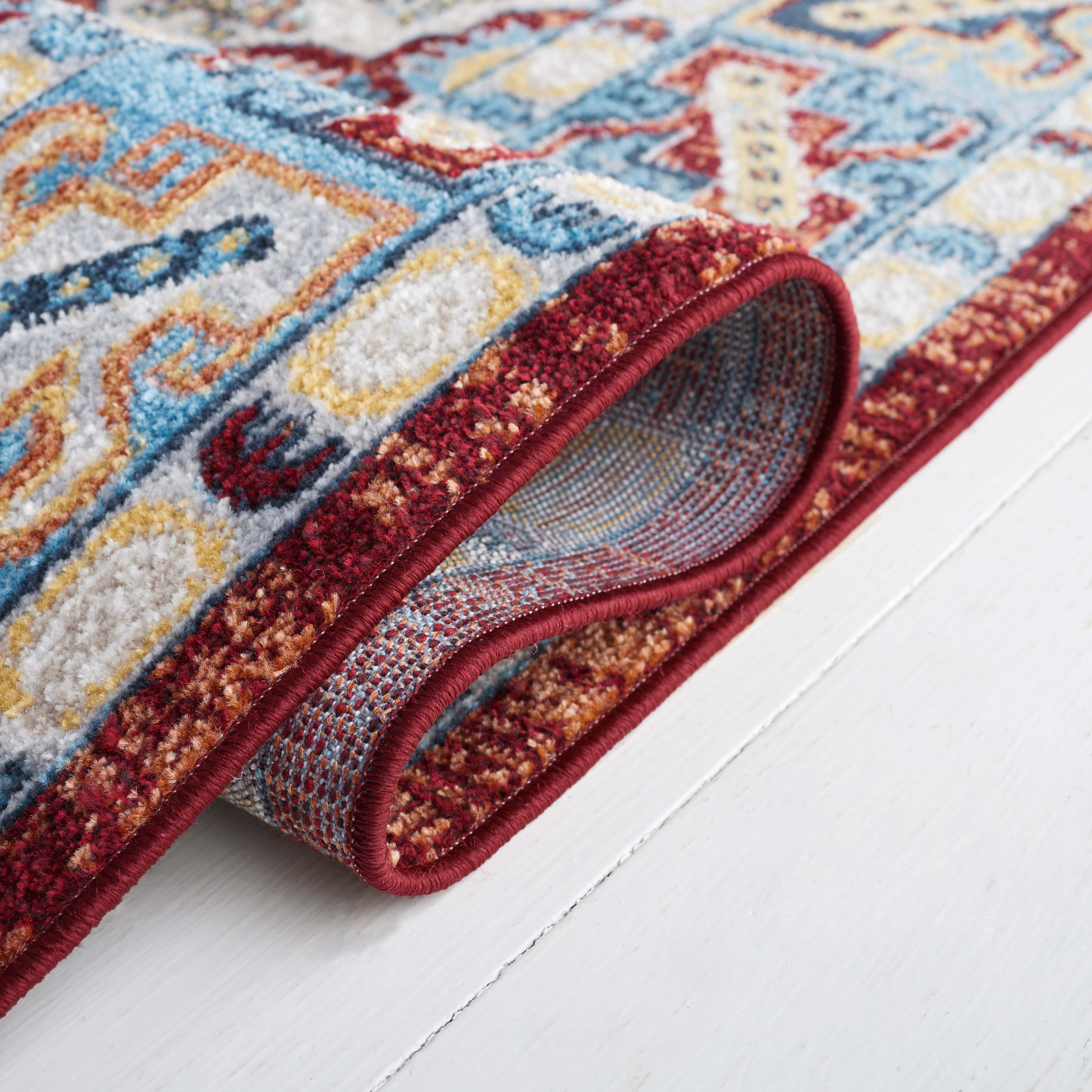 Safavieh Bayside 102 Rug, BAY102 - Blue / Red
