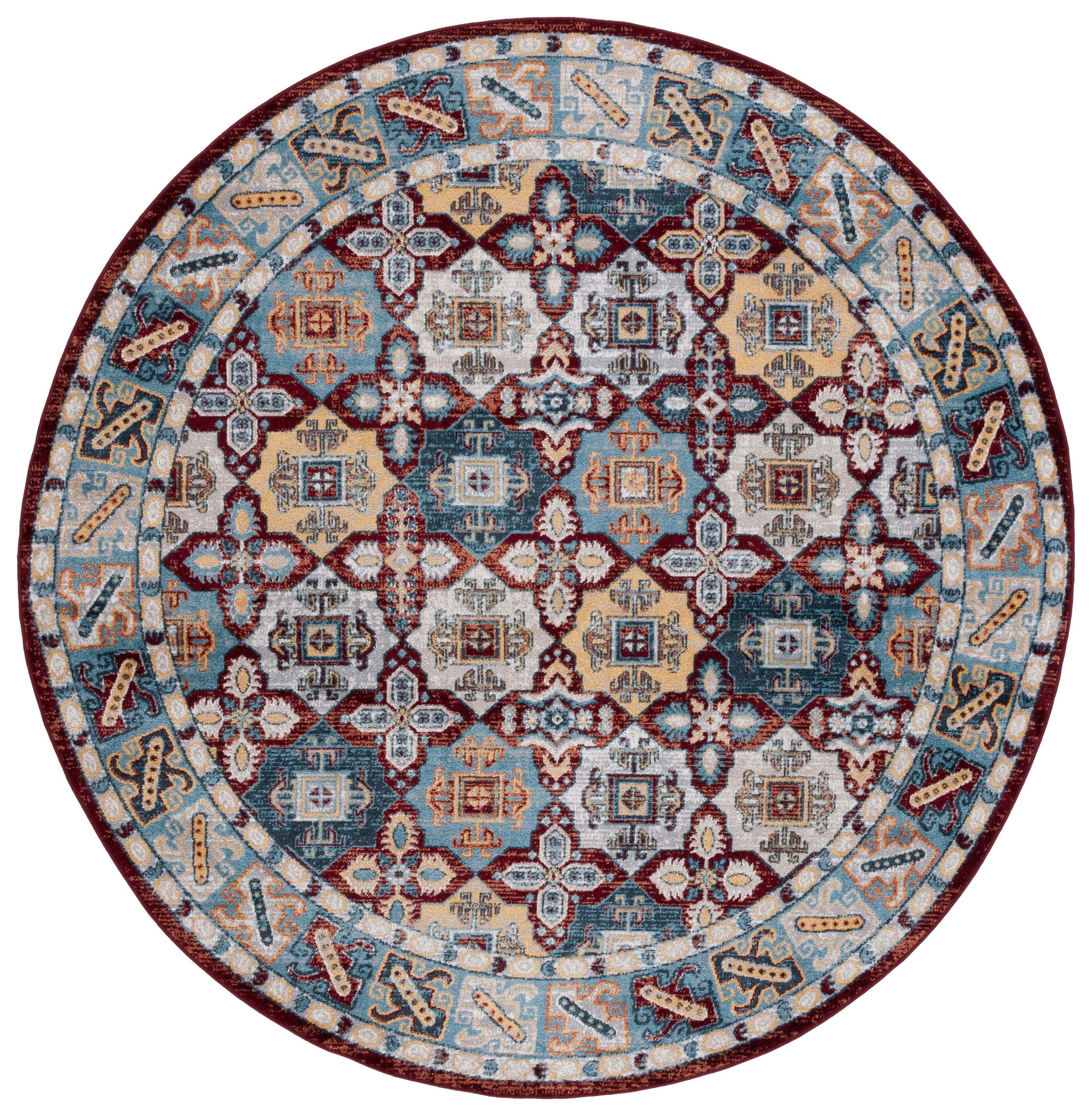 Safavieh Bayside 102 Rug, BAY102 - Blue / Red