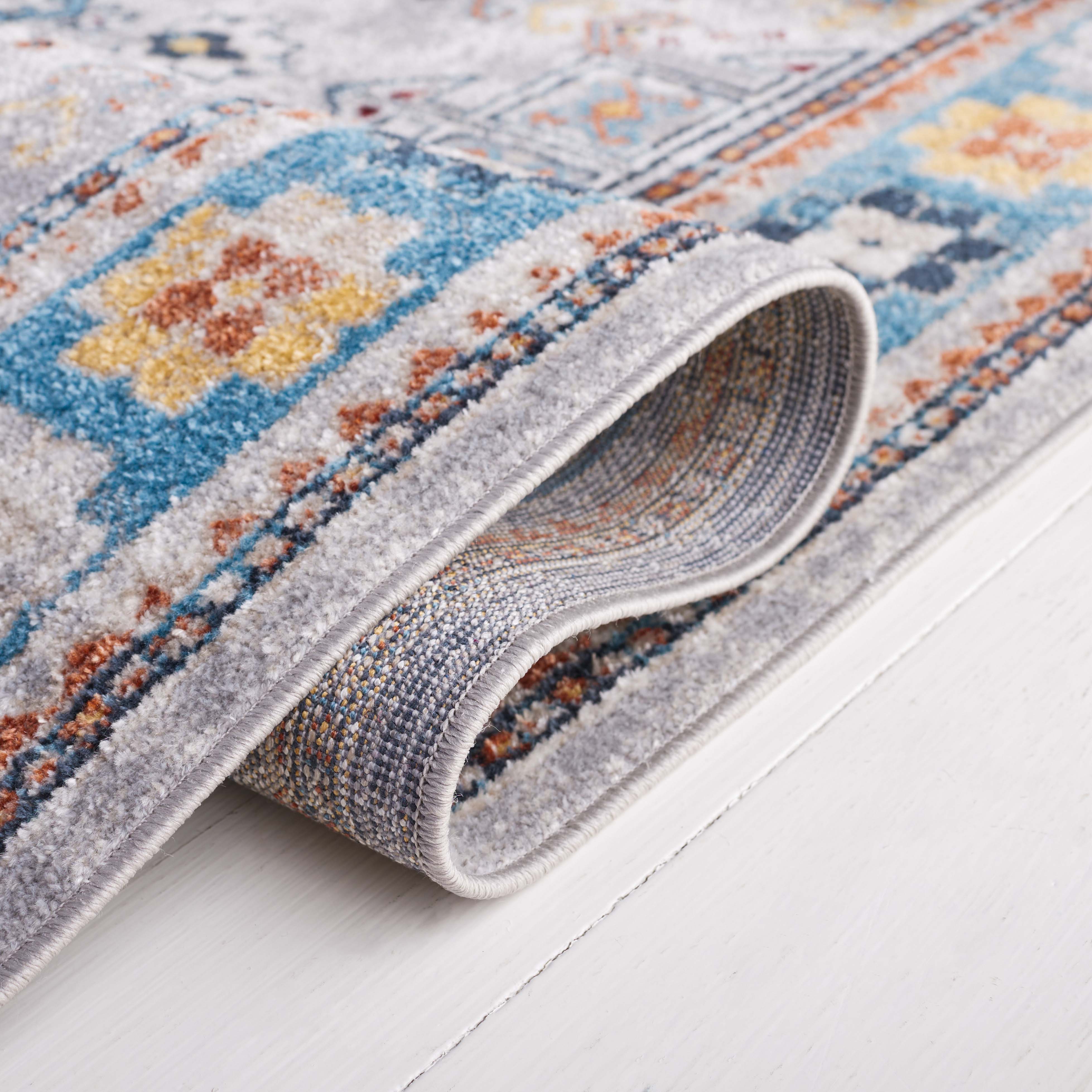 Safavieh Bayside 106 Rug, BAY106 - Light Grey / Blue