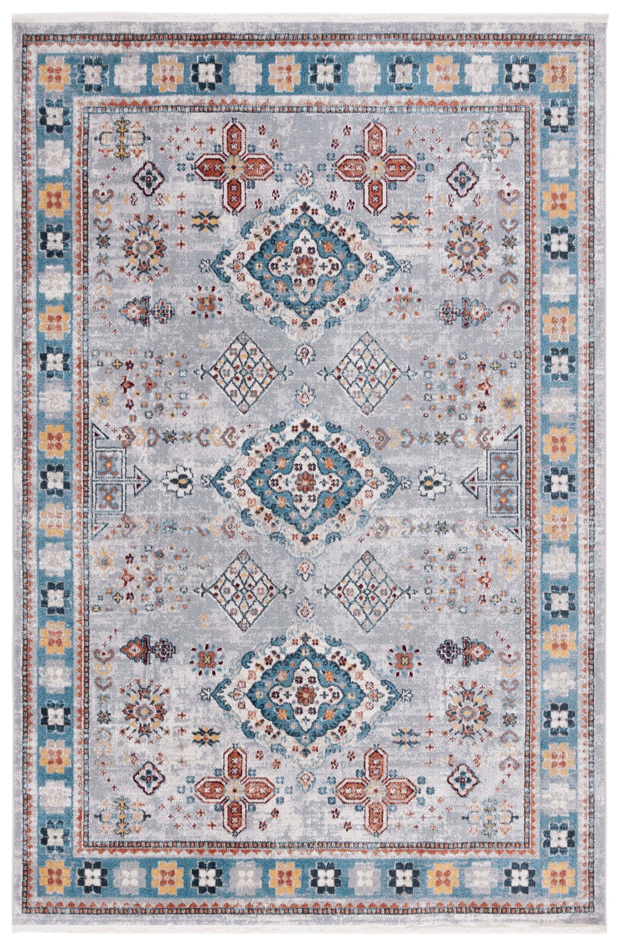 Safavieh Bayside 106 Rug, BAY106 - Light Grey / Blue