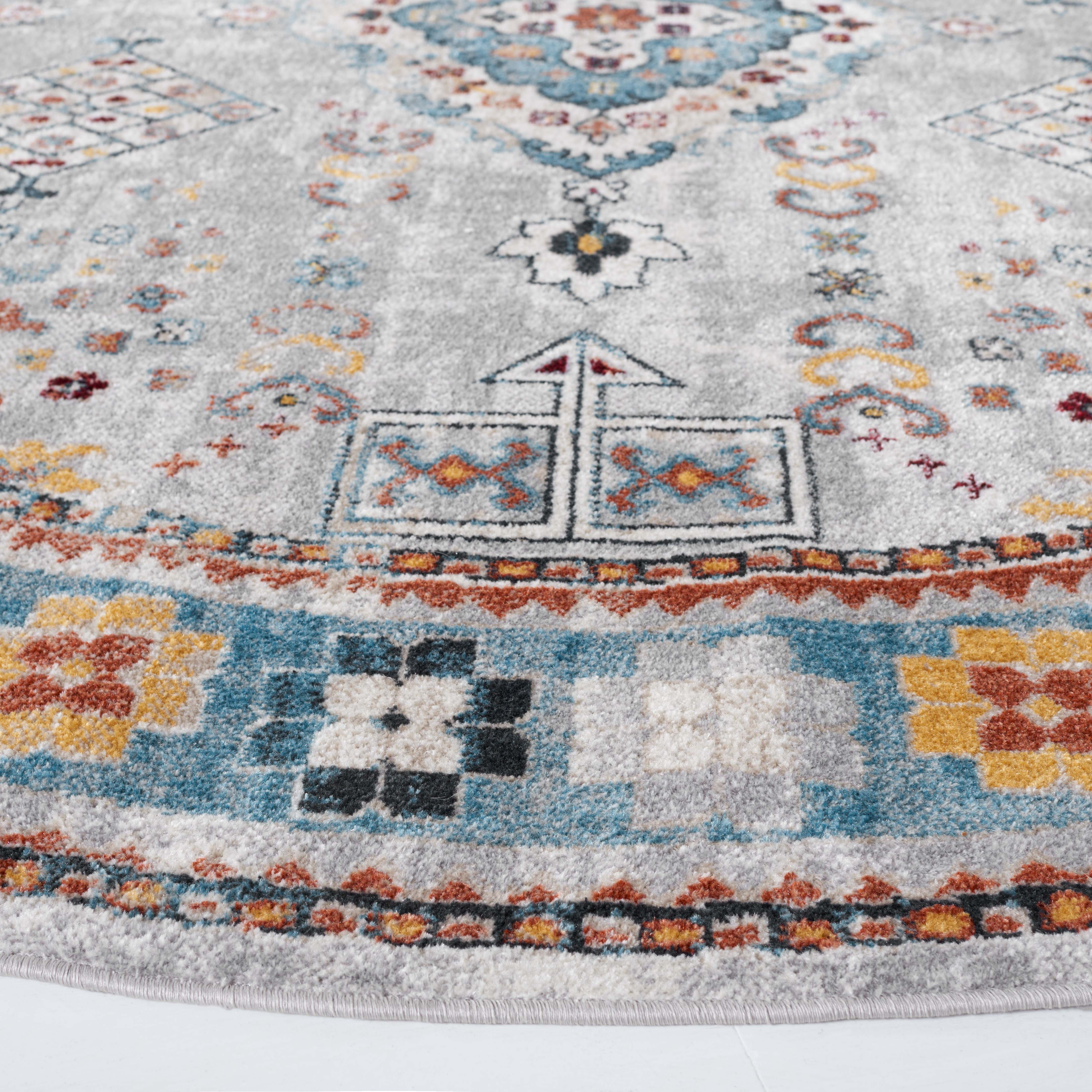 Safavieh Bayside 106 Rug, BAY106 - Light Grey / Blue