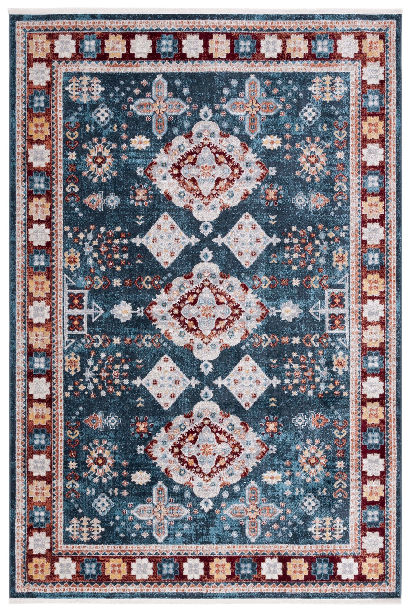 Safavieh Bayside 106 Rug, BAY106 - Blue / Red