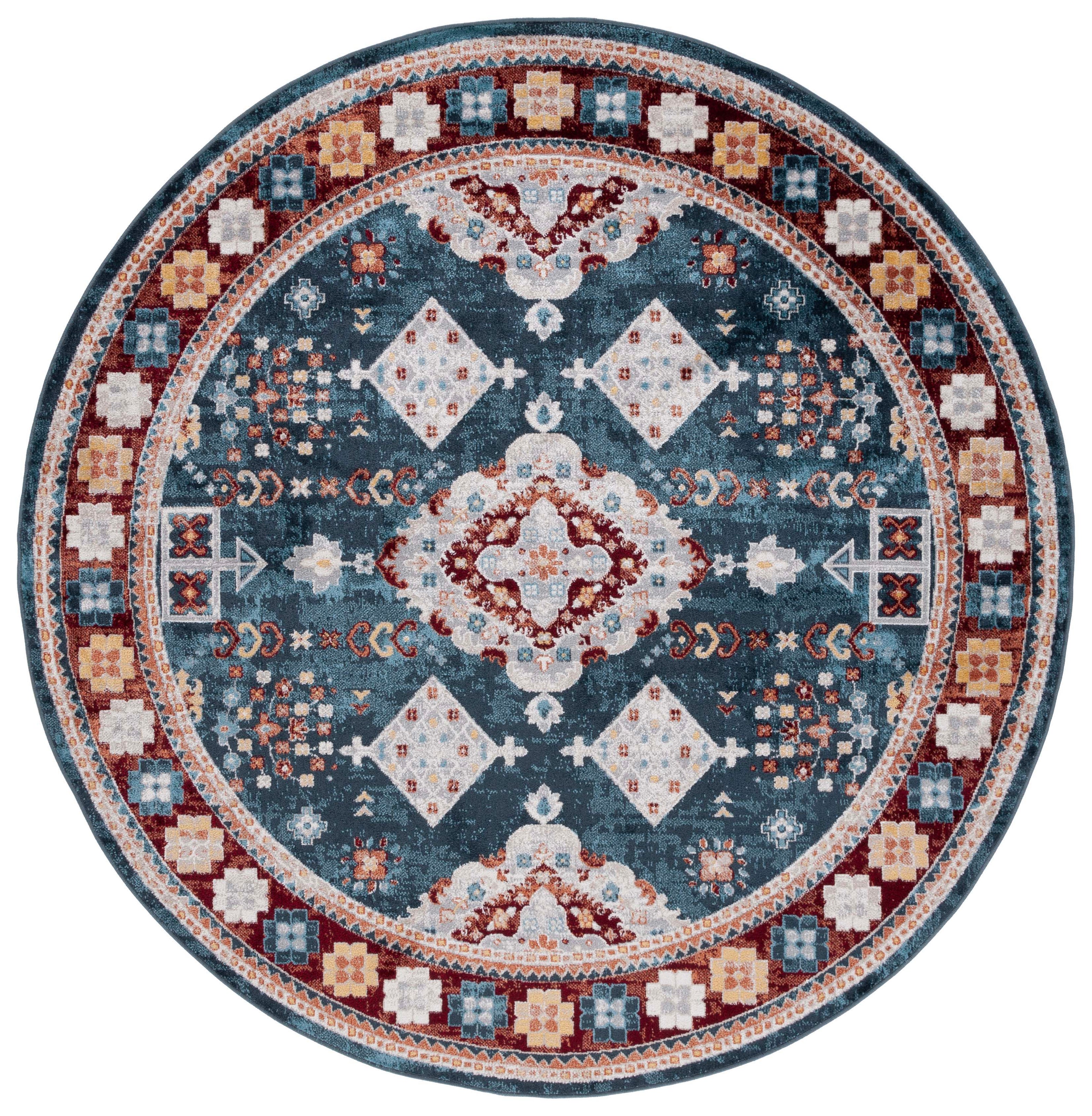 Safavieh Bayside 106 Rug, BAY106 - Blue / Red